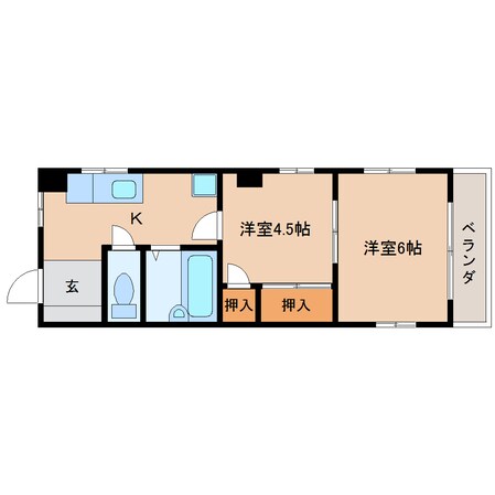 静岡駅 バス13分  西中原下車：停歩1分 3階の物件間取画像